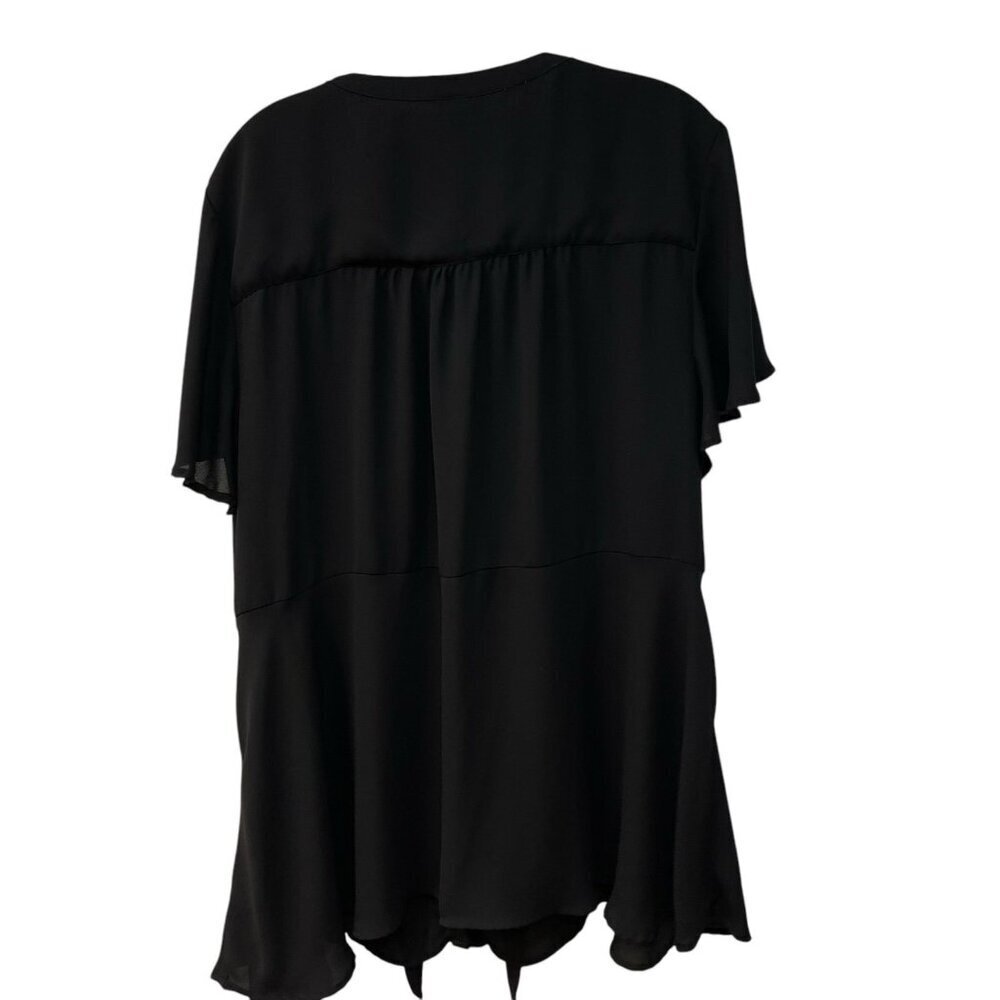 Torrid Georgette Tie-Front Flutter Sleeve Blouse … - image 7